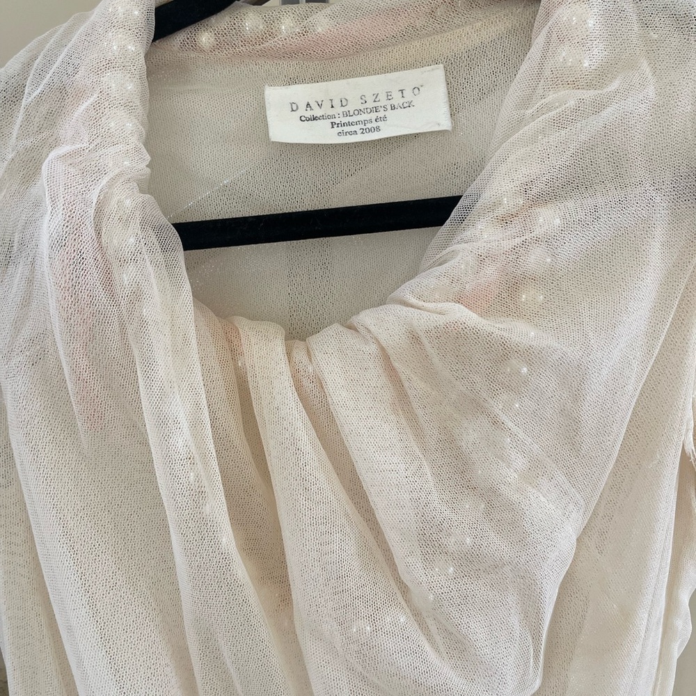 Vintage Cream pearl adorned very special Top